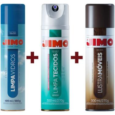 Imagem de KIT 1 Limpa-Vidros Aerossol 400ml/380g + 1 Limpa Tecidos Aerossol 300m