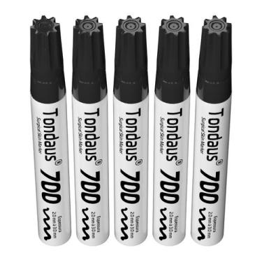 Imagem de CANETA MARCAÇÃO CIRÚRGICA 2.0 a 3.0MM PRETO 05UN TONDAUS 700, PRETO