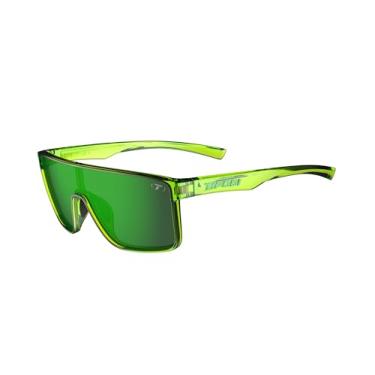 Imagem de Tifosi Óculos de sol Sanctum, ideais para ciclismo, golfe, caminhadas, corrida, tênis e pickleball, estilo de vida, Neon Hyper Lime (espelho verde com revestimento antirreflexo (Ar)), Medium-Large