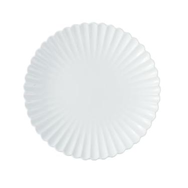 Imagem de Prato ocidental branco puro de renda criativa para casa personalidade - prato raso de 30,5 cm