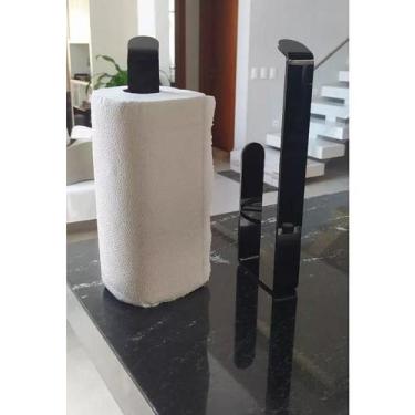 Imagem de 3 Suporte Papel Toalha Parede Multiuso Cozinha Com Adesivo - LRP