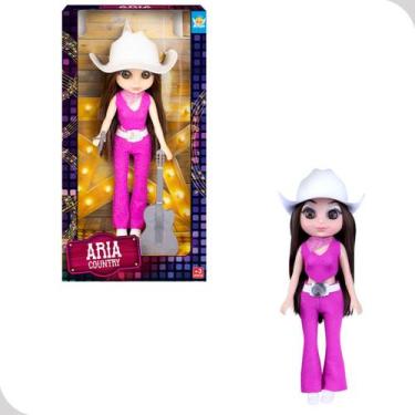 Imagem de Boneca Country Boiadeira 27,7cm com Calça, Chapéu e Acessórios Aria An