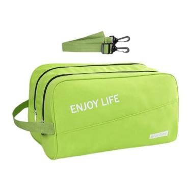 Imagem de rockible Bolsa de ginástica, bolsa de viagem, tote para mulheres e homens, multifuncional, leve, para o fim de semana, de ombro para academia, esportes, viagem, Verde
