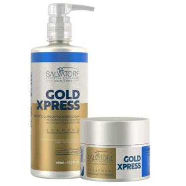 Imagem de Kit GOLD XPRESS Pré e Pós Química SALVATORE - Hair Pro (Shampoo + Másc