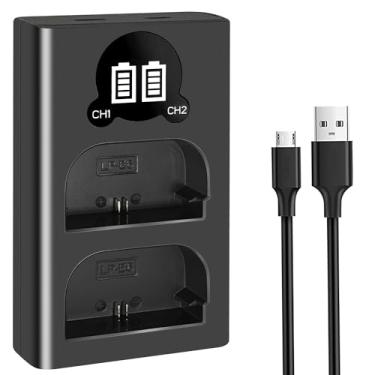 Imagem de SKOWER Carregador de bateria LP-E6 compatível com Canon EOS 5DS, 5D IV/III/II, 5D Mark IV/III/II, 6D, 6D II, 7D, 7D-II, 7D Mark II, EOS 90D, 80D, 70D, 60D, R7, R5, R6, R Carregador de câmera Canon