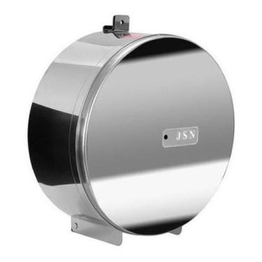 Imagem de Suporte Rolo Papel Higienico Aço Inox Com Porta Cadeado 300M - JSN