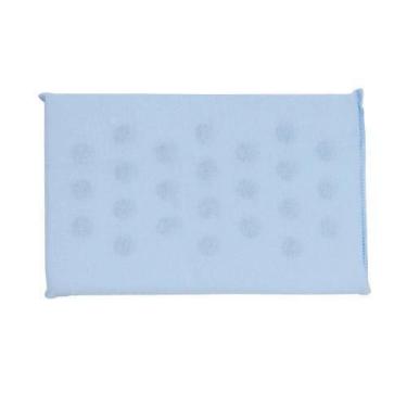 Imagem de 1 Travesseiro Bebê Antissufocante Furinhos Azul Liso - Dugu