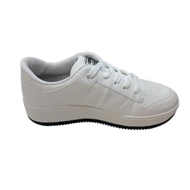 Imagem de Tênis Quiz Feminino Leve e Flexivel, 36, Branco