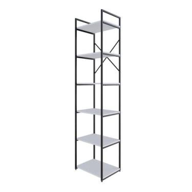 Imagem de Estante Alta C/06 Prateleiras 185x45x33cm Yon - Compace Decor, Branco 