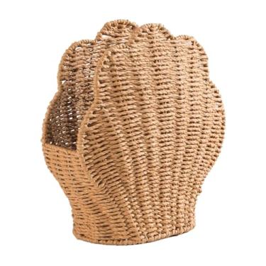 Imagem de Rrlihjgu Cesto Trançado Decorativo, Cestos Decorativos de Armazenamento, Organizador Estético Para Casa Quarto Berçário Dormitório Cobertores Banho Lanches Brinquedos Sala Livros Itens Pequenos