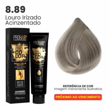 Imagem de Coloração Profissional 60g Pro Color - PROHAIR, 8.89 Louro Irizado Aci