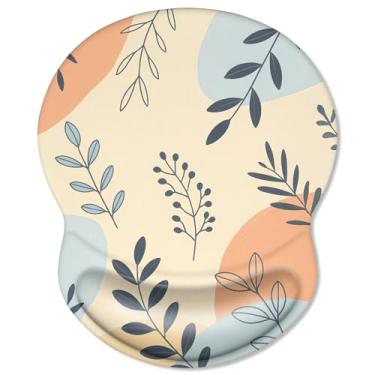 Imagem de ITNRSIIET Mouse pad ergonômico com descanso de pulso em gel confortável, base de poliuretano antiderrapante, superfície texturizada lisa, reduz a fadiga das mãos e a dor no pulso, 21 x 19 cm para