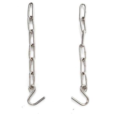 Imagem de Par De Corrente Extensora Niquelada Para Rede Descanso