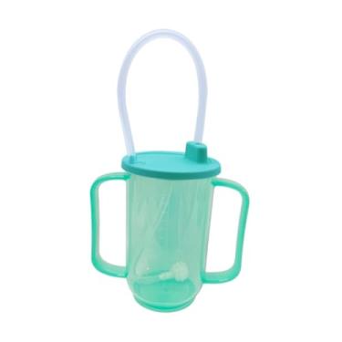 Imagem de Kokiya Copo de alimentação para convalescentes, copo com canudo para adultos, garrafa portátil para beber em casa com canudo para água, maternidade,