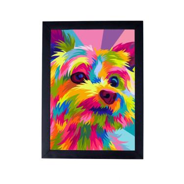 Imagem de Lindo quadro poster pet cachorrinho yorkshire P8375