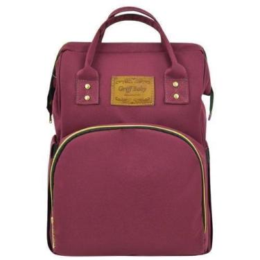 Imagem de Mochila Maternidade Griff Baby Essence Vinho - Mave Baby
