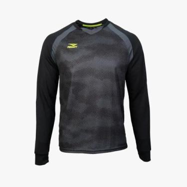 Imagem de Camisa De Goleiro Penalty Delta 126 Masculina, Preto, Chumbo, Amarelo,