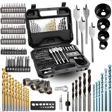 Imagem de Kit Ferramentas 100 Peças Luatek LWJ-167  Brocas e Bits com Maleta Mul