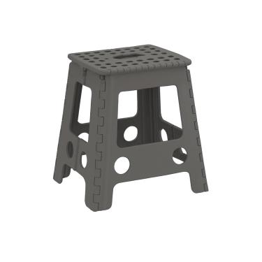 Imagem de Banqueta Plástico Dobrável Banco Portátil Até 150kg 45cm