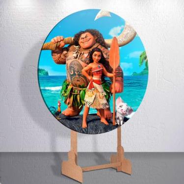 Imagem de Capas p/ Painel Sem Estrutura Redondo Baby Princesa Dos Mares Sublimad