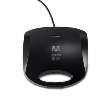 Imagem de Sanduicheira Tostex Grill Chapa Antiaderente Dupla Ondulada 127v 750w Preta Multi - GO067 GO067