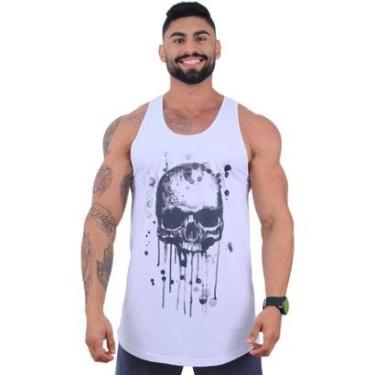 Imagem de Regata Longline Masculina Limitada MXD Conceito Caveira Pichada-Masculino