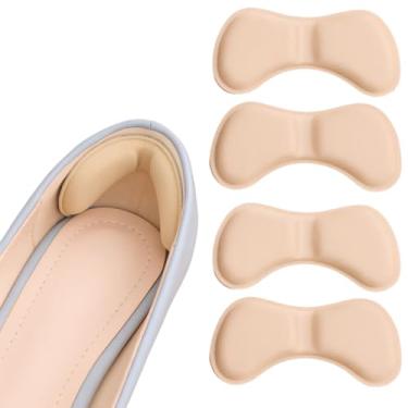 Imagem de Kit 4 Protetor Calcanhar Calcanheira Tênis Sapatos Folgados Bege