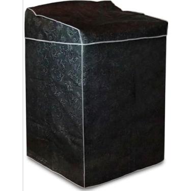 Imagem de Capa adequada para máquinas de lavar roupa com capacidades de 6 a 17 kg (M,Preta - Tampa)