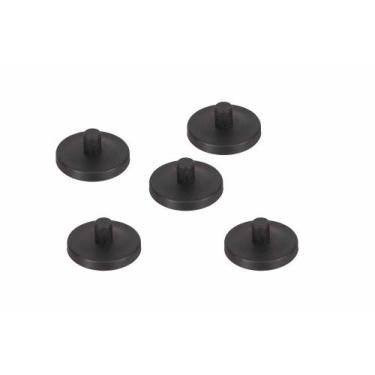 Imagem de kit Sapatapata cadeiras dompel borracha Penta Pé nivelamento, Preto