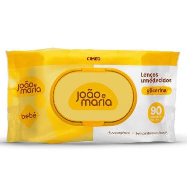 Imagem de Lenço Umedecido João e Maria Bebê Glicerina 90 Unidades