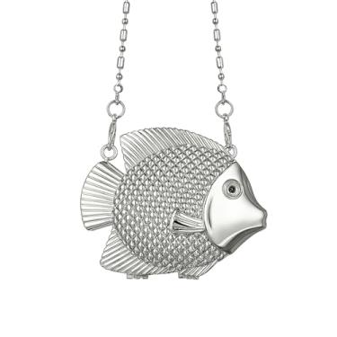 Imagem de Porta-moedas de metal peixe, mini clutch noturna para mulheres, bolsa transversal criativa de liga rígida, bolsa de mão de festa para presente