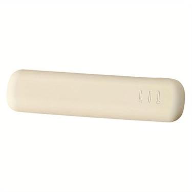 Imagem de Porta-pincéis de maquiagem de silicone para viagem, estojo de esponja de maquiagem, portátil, à prova d'água, ferramentas de maquiagem (bege)