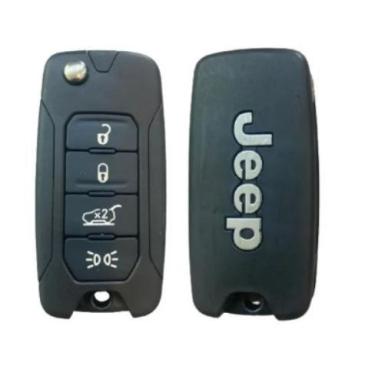 Imagem de Chave Canivete Jeep Compass Renegade 4 Botões 2015 2016 2017 2018 2019