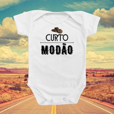 Imagem de Borizinho Body de Bebê Roupa Curto Modão Sertanejo Música Temático neu