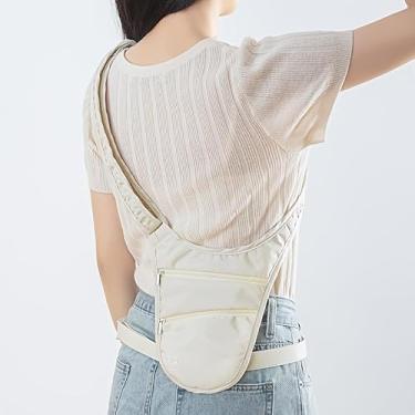 Imagem de Mini bolsa tiracolo feminina, masculina, bolsa de peito, bolso duplo, resistente à água, pochete para viagens, corrida, caminhadas, treino, cães, caminhadas, atividades ao ar livre, esportes, pesca