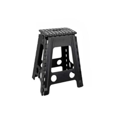 Imagem de Banco Dobravel, banco antiderrapante, bancada de trabalho para camping, Paramount(45cm - Preta)