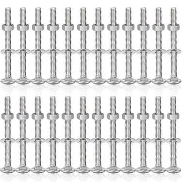 Imagem de Kit de parafusos e porcas de transporte Zonon 25 Sets 1/4-20 x 75mm