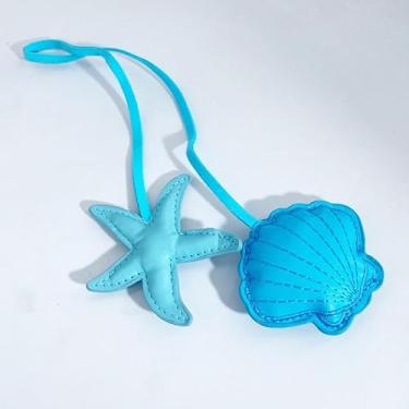 Imagem de Bolsinhas fofas para mulheres, para bolsas, porta-chaves de estrela-do-mar, joias, bolsa fofa, berloque, Natal, meias de Natal, presentes de amizade, presentes para mulheres