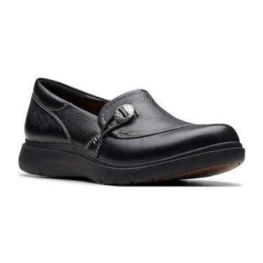 Imagem de Clarks Tênis feminino Certina Ease Slip-On, Couro preto, 8 Wide