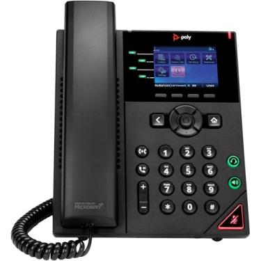 Imagem de Telefone IP Poly VVX 250 - com fio - com fio - desktop, montável na parede - preto - VoIP - 2 x rede (RJ-45) - portas PoE