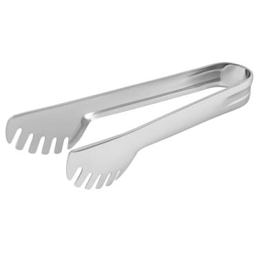 Imagem de Pegador de Salada em Aço Inoxidável, Pinça de Cozinha Profissional, Utensílio para Servir, 25cm