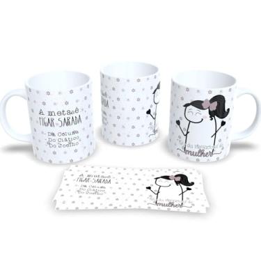 Imagem de Caneca Porcelana Homenagem Dia Internacional da Mulher 8 de Março (A meta é ficar sarada)