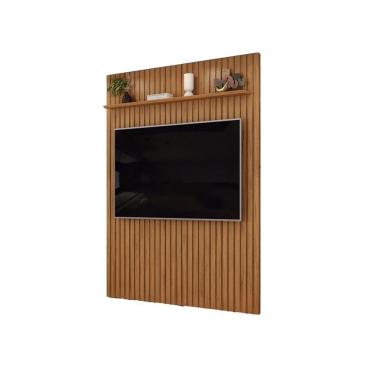 Imagem de Painel Trento Ripado Para Tvs Até 65 Polegadas Freijó