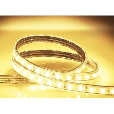 Imagem de Fita LED Premium 1 a 10 Metros com Conector 110V 220V para Sala Cozinha e Externo 3000K (Quente) e 6500K (Frio) IP65 À Prova d'Água (3000K (Quente) | 220V,6 m)