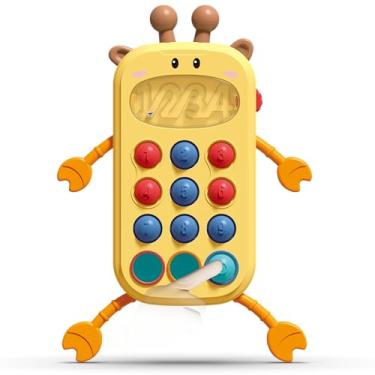 Imagem de Zoop Toys Chocalho Infantil Multissensorial Pop-it Girafa