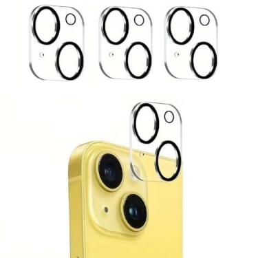 Imagem de Protetor de lente de câmera para iPhone 13 de 6,1 polegadas e iPhone 13 mini de 5,4 polegadas, vidro temperado 9H, transparente HD, antiarranhões, compatível com capas, não afeta fotos noturnas