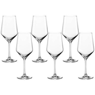 Imagem de Jogo de Taças de Vinho de Cristal com Titânio Mendoza 540ml 6 peças - 