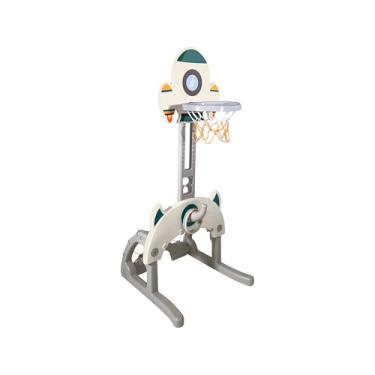 Imagem de Freso Centro de Atividades Multiesporte Infantil 3 em 1 com Futebol, Basquete e Argolas. Brinquedo Esportivo Indoor que estimula coordenação motora e interação. Compacto, Leve e Seguro, Ideal para Apartamentos, Escolas, Creches e Brinquedotecas