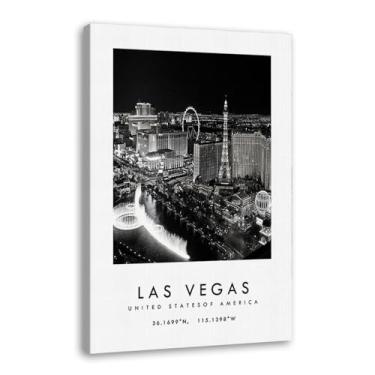 Imagem de Pôster de cidade preto e branco - impressão de viagem Roma Las Vegas Veneza Paris Sydney Amsterdã Amalfi Sanfrancisco Pintura em tela impressões de paisagem da cidade do mundo imagens de parede pôster