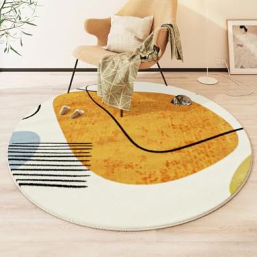 Imagem de Tapetes para decoração de sala de estar, quarto, tapetes redondos de pelúcia, tapetes antiderrapantes para cadeiras, carpetes de grandes áreas (personalizados, entre em contato comigo/12)